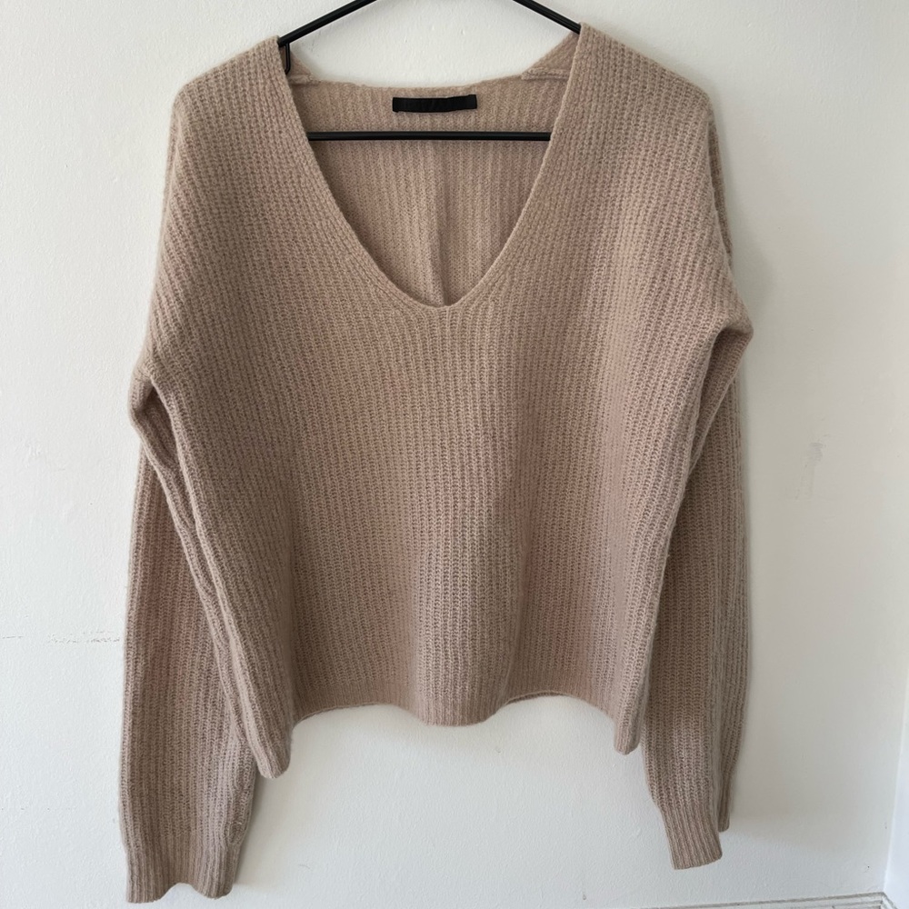 Jenni Kayne Cropped Cabin Sweater, Small